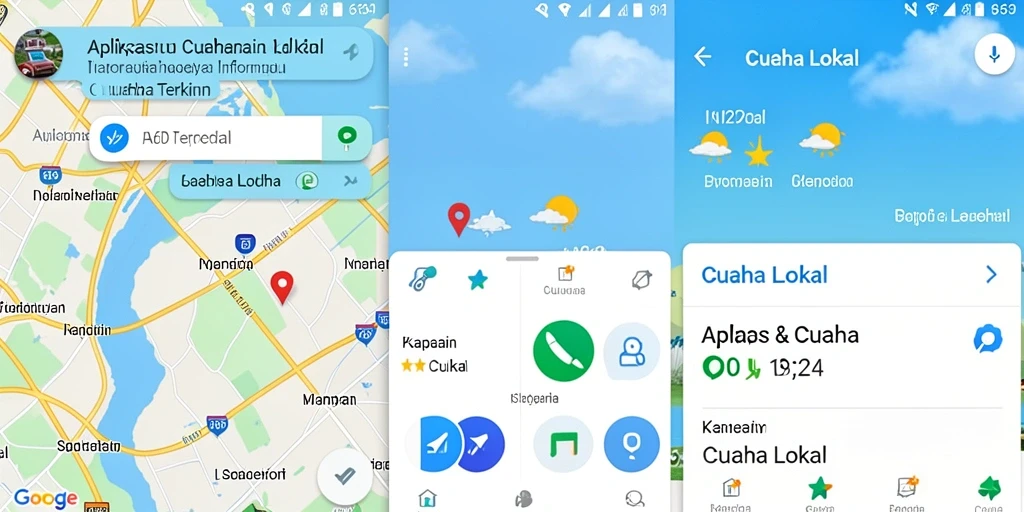 Screenshot utama 66D menampilkan tampilan antarmuka cuaca yang informatif.