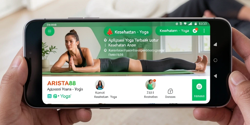 Tampilan antarmuka ARISTA88 yang intuitif untuk latihan Yoga.
