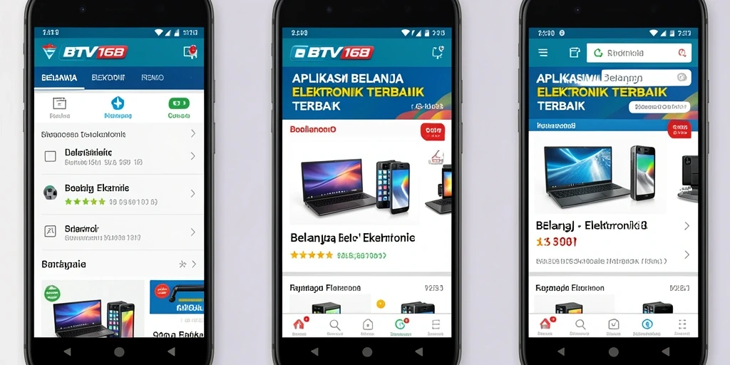 Antarmuka pengguna BTV168 yang menarik dan mudah digunakan.