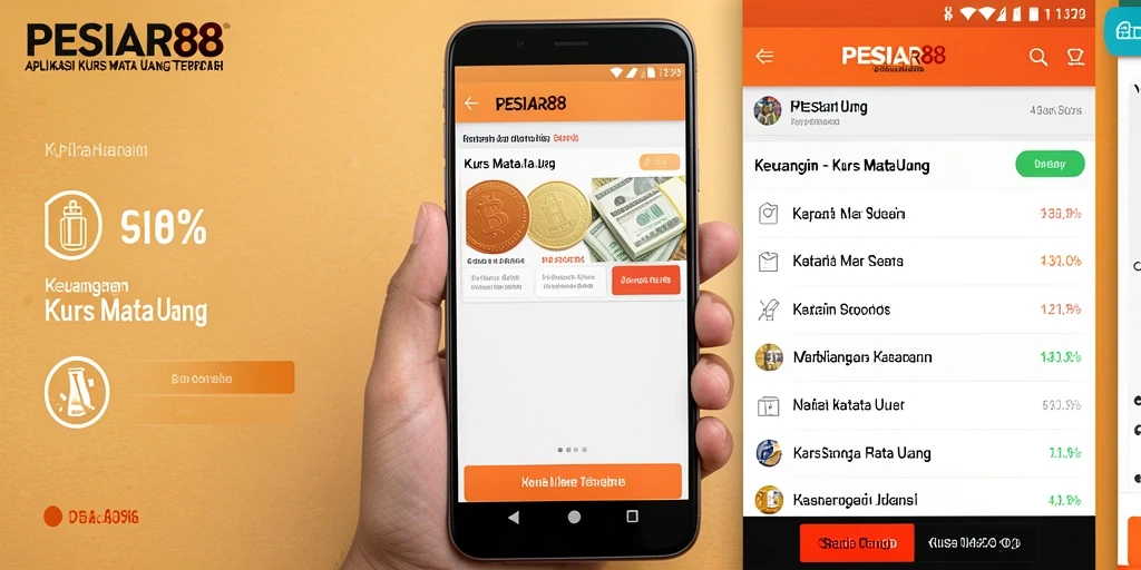 Antarmuka PESIAR88 menampilkan konversi mata uang yang jelas dan informatif.