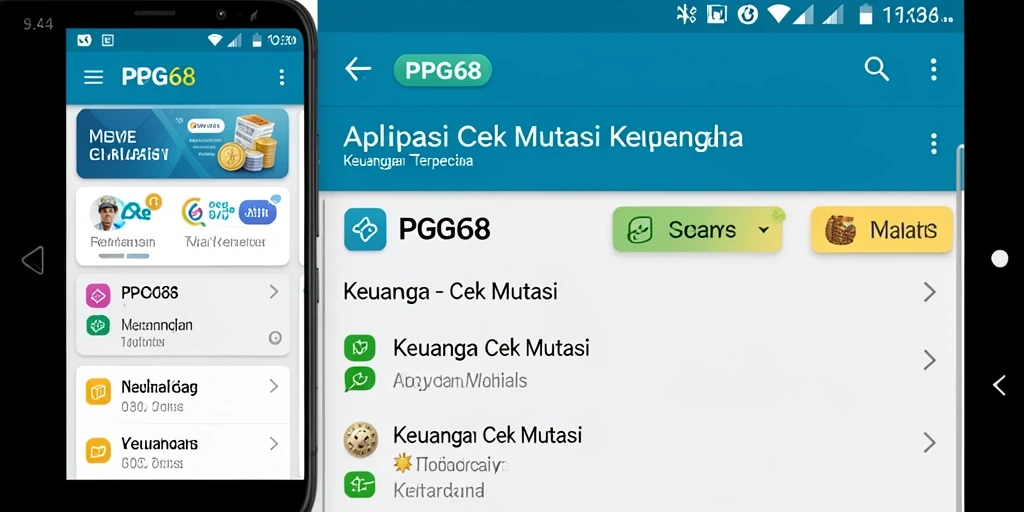 Tampilan antarmuka aplikasi PGG68 untuk cek mutasi.