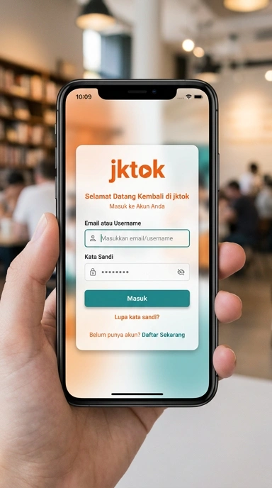 Masuk Akun jktok untuk Pengguna Android